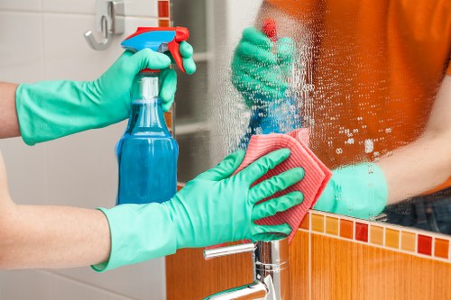 Charity donation and reuse of suitable items from cleaning jobs