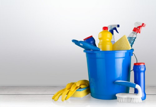 Staff member reporting a workplace hazard during cleaning operations