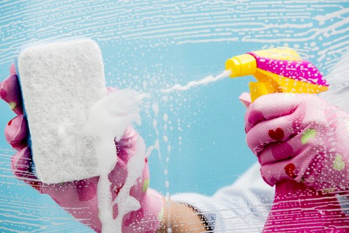 Deep cleaning a modern kitchen during a one off cleaning service