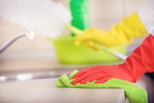 Completed complaint review file for a cleaning company